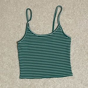 Striped Cropped Tank Top